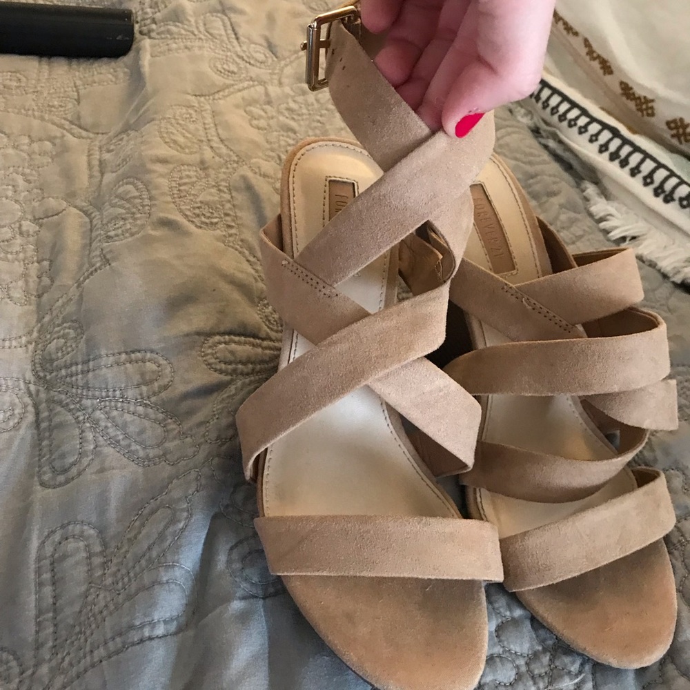 Forever 21 Suede Strappy heel